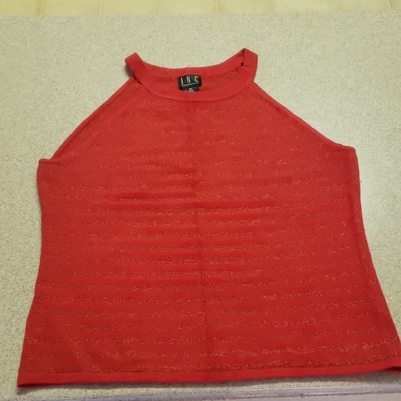 INC International Concepts Women's Vibrant Red Tank Top - Picture 1 of 3